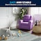Flash Furniture Kids Recliner, 21-1/2" to 36-1/2" x 27", Upholstery Color: Lavender DG-ULT-KID-LAV-GG - alternate 8